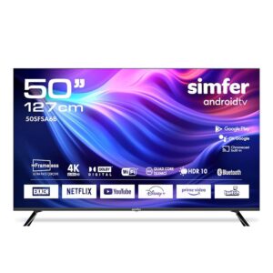 Simfer 50SFSA6B 4K Ultra HD 50" 127 Ekran Uydu Alıcılı Android Smart LED TV