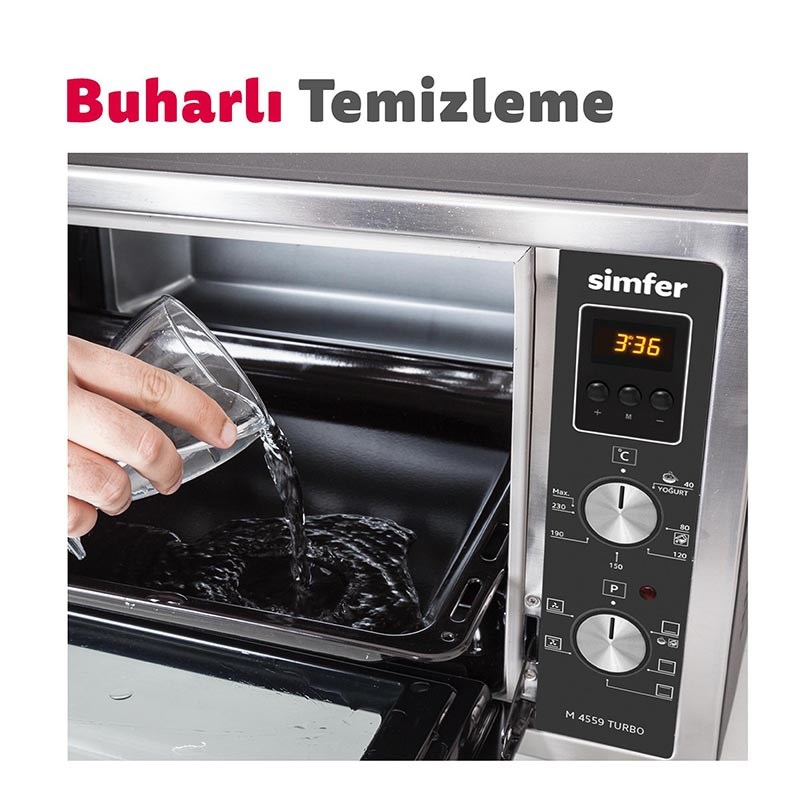 Simfer 4502 45 lt Beyaz Midi Fırın - Görsel 9